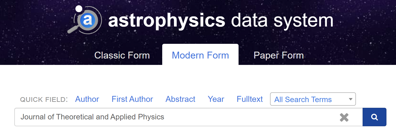 Journal of Theoretical and Applied Physics